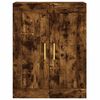 vidaXL Buffet haut Ch&ecirc;ne fum&eacute; 69,5x34x180 cm Bois d'ing&eacute;nierie