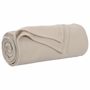 vidaXL plaid Beige 170 x 130 cm 0.33 kg Polaire