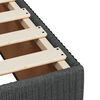 vidaXL Sommier &agrave; lattes de lit avec matelas Gris fonc&eacute; 200x200cm Tissu