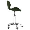 vidaXL Chaises pivotantes &agrave; manger lot de 2 Vert fonc&eacute; Velours