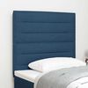 vidaXL T&ecirc;te de lit LED avec des lumi&egrave;res &agrave; LED Bleu 90 cm Polyester