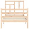 vidaXL Cadre de lit sans matelas bois massif