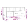 vidaXL Meuble TV blanc 102x36x50 cm bois d'ing&eacute;nierie