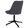 vidaXL Chaise pivotante de bureau Gris fonc&eacute; Tissu