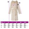 vidaXL Peignoir avec capuche Beige m Flanelle