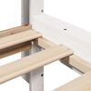 vidaXL Lit biblioth&egrave;que sans matelas blanc 75x190cm bois de pin massif
