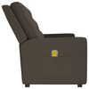 vidaXL Fauteuil de massage inclinable à 3 places marron tissu