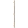 vidaXL T&ecirc;te de lit murale Marron miel 140x3x110 cm Bois massif de pin