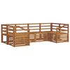 vidaXL Ensembles de canap&eacute;s 6 pcs Naturel Bois d'Acacia Massif