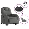 vidaXL Fauteuil inclinable &eacute;lectrique gris fonc&eacute; tissu