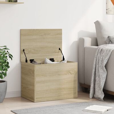 vidaXL Boîte de rangement chêne sonoma 60x42x46 cm bois d'ingénierie