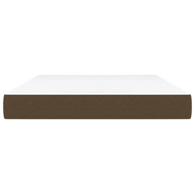 vidaXL Matelas de lit à ressorts ensachés Marron foncé 140x190x20 cm