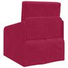 vidaXL Canap&eacute;-Lit Bordeaux 65 x 80 x 83 cm Velours