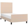 vidaXL Cadre de lit sans matelas cappuccino 90x190 cm similicuir