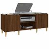 vidaXL Armoire &agrave; disques ch&ecirc;ne marron 121x38x48 cm bois d'ing&eacute;nierie