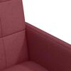 vidaXL Chaises de Salle &agrave; Manger avec Roues 2 pcs Bordeaux tissu