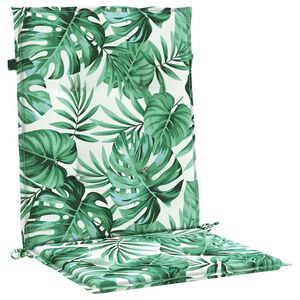 vidaXL Coussins de dossier 6 pc Tissu Oxford Motif feuilles