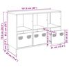 vidaXL Buffet anthracite 101,5x39x73,5 cm acier lamin&eacute; &agrave; froid