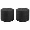 vidaXL Fil en jute 2 pc 20 mm 100 m Noir Jute 100% Tossa