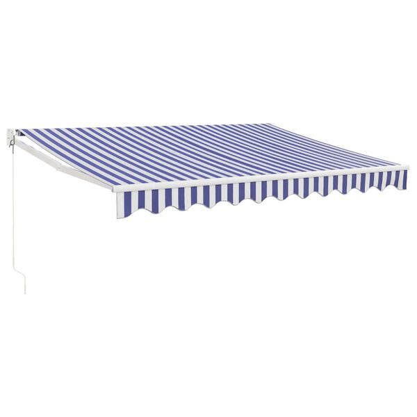 vidaXL Auvent manuel r&eacute;tractable bordeaux 350x250 cm