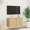 vidaXL Meuble TV mural ch&ecirc;ne sonoma 80x30x41 cm
