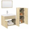 vidaXL Ensemble de meubles de salle de bain 4 pcs ch&ecirc;ne sonoma