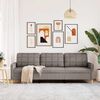 vidaXL Canap&eacute; &agrave; 3 places Taupe 210 cm Tissu