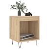 vidaXL Table de chevet ch&ecirc;ne sonoma 40x35x50 cm bois d&rsquo;ing&eacute;nierie