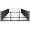 vidaXL Chenil d'ext&eacute;rieur pour chiens Acier 28,23 m&sup2;