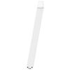 vidaXL Pieds de table &agrave; manger en U 2 pi&egrave;ces Blanc 100 x (72-73) cm Acier