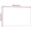 vidaXL Tableau noir magn&eacute;tique mural Blanc 100x60 cm Verre tremp&eacute;