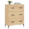 vidaXL Buffet ch&ecirc;ne sonoma 69,5x34x90 cm bois d'ing&eacute;nierie