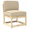 vidaXL Set de coussins de palette 2 pcs Beige Tissu Oxford