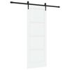 vidaXL Porte coulissante ORKDAL Blanc 73,5 x 198,5 cm Pin massif