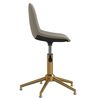 vidaXL Chaises &agrave; manger pivotantes lot de 4 Gris clair Velours