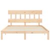 vidaXL Cadre de lit sans matelas bois de pin massif