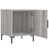 vidaXL Tables de chevet 2 pcs sonoma gris 40x40x50cm bois d'ing&eacute;nierie