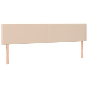 vidaXL T&ecirc;tes de lit Cappuccino 200x5x78/88 cm Similicuir