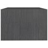 vidaXL Table basse gris 75x50x33,5 cm bois de pin massif