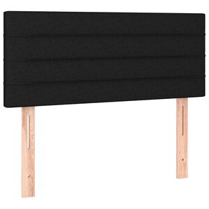 vidaXL T&ecirc;te de lit Noir 80x5x78/88 cm Tissu