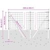 vidaXL Cl&ocirc;ture avec poteaux Vert 0.4 x 25 m Acier