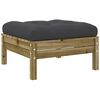 vidaXL Salon de jardin 8 pcs avec coussins bois de pin impr&eacute;gn&eacute;