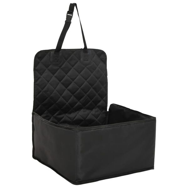 vidaXL Siège de voiture pour chien noir 45x45x25/55 cm