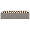 vidaXL Cadre de lit sans matelas taupe 120x200 cm tissu