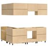 vidaXL Armoire avec &eacute;tag&egrave;re avec porte SKI 8 pcs Brun Miel Pin massif