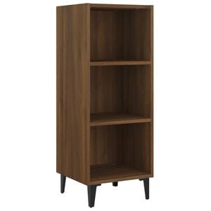 vidaXL Buffet ch&ecirc;ne marron 34,5x32,5x90 cm bois d'ing&eacute;nierie