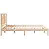 vidaXL Cadre de lit extra long sans matelas 140x220 cm bois massif