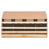 vidaXL Pondoir 4 compartiments 106x40x59 cm bois de pin massif