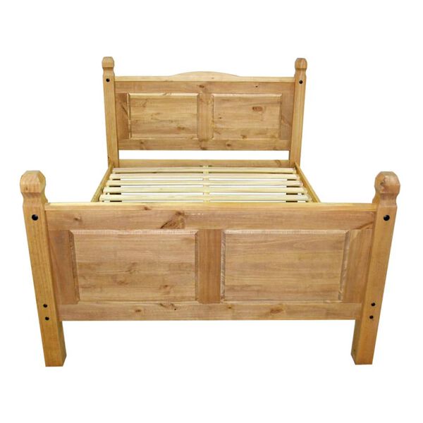 vidaXL Lit et matelas mousse &agrave; m&eacute;moire Pin mexicain Corona 160x200 cm