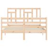 vidaXL Cadre de lit sans matelas bois massif